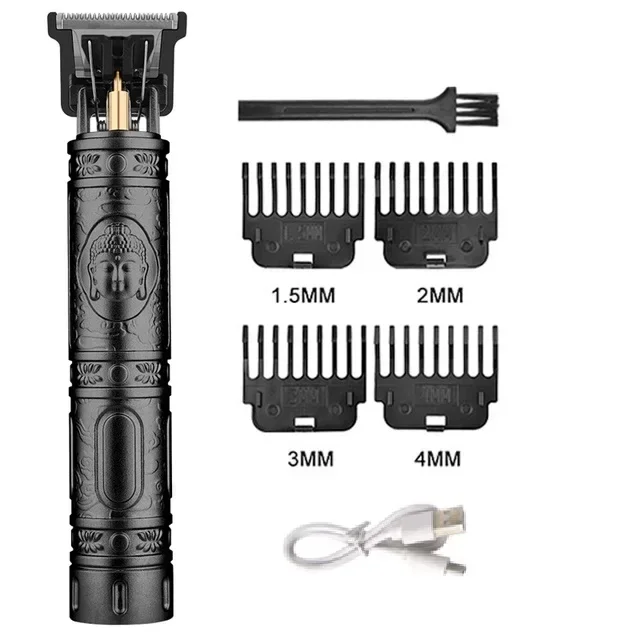 Cortadora de pelo profesional ajustable para hombres, recortadora eléctrica de peluquero, potente máquina para cortar cabello recargable, Kit de corte de pelo