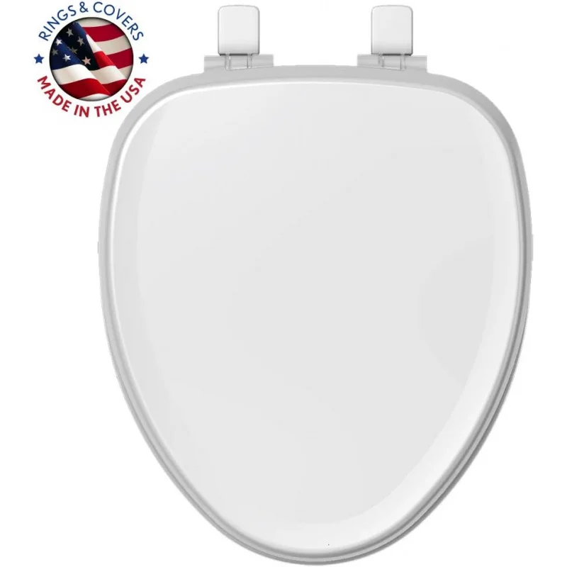 1870FZ 000 TruComfort Toilet Seat with Inserts Provides Comfort and Relieves Pressure Points, Elongated, White