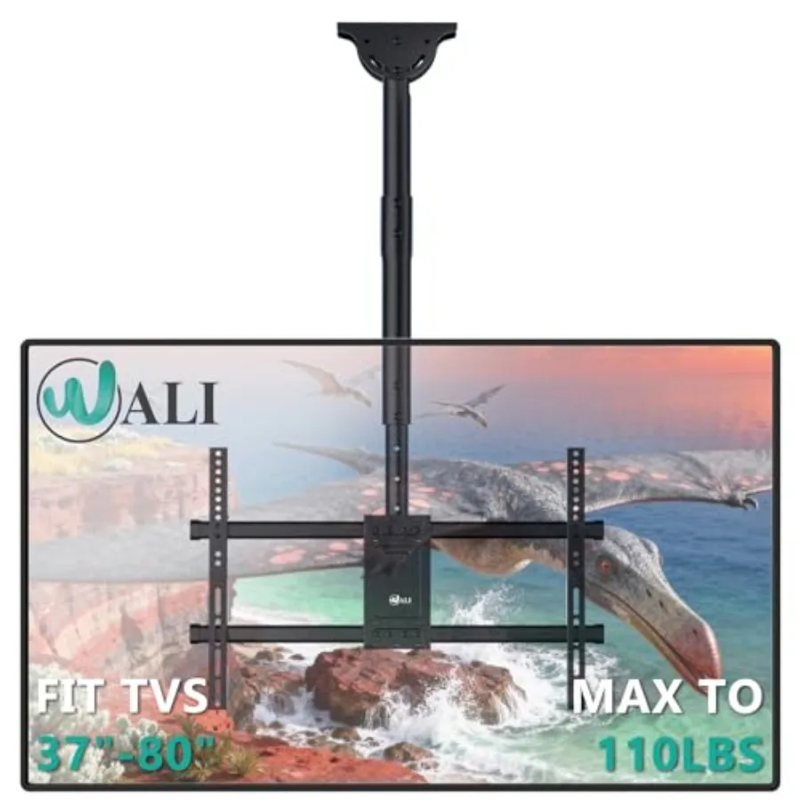 

for Most 37 to 80 inch Flat Screen Display Hanging Bracket with Swivel Tilt Fits LED LCD OLED 4K TVs up to 110lbs Max Mounting