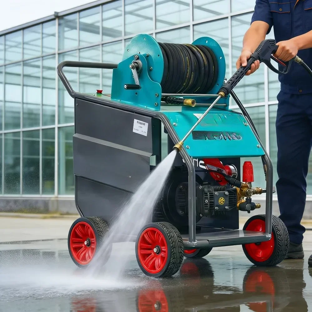 High Efficiency 220V/380V Electric Pressure Washer with Adjustable Pressure 2200W-5500W Power for Car Wash Shops