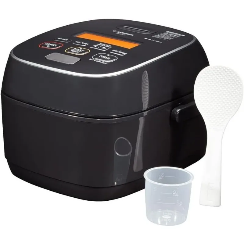 Zojirushi NW-JEC10BA جهاز تسخين الضغط التعريفي (IH) جهاز طبخ الأرز وسخان، 5.5 كوب و10 أكواب، صنع في اليابان