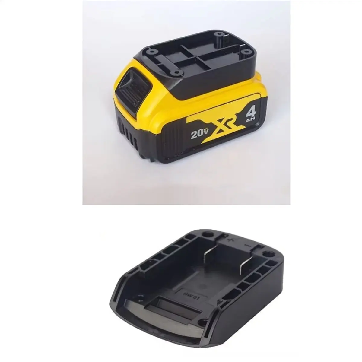 A40I Battery Connector for 18V Lithium Battery DIY Adapter Converter Portable Charging Head Shell Yellow