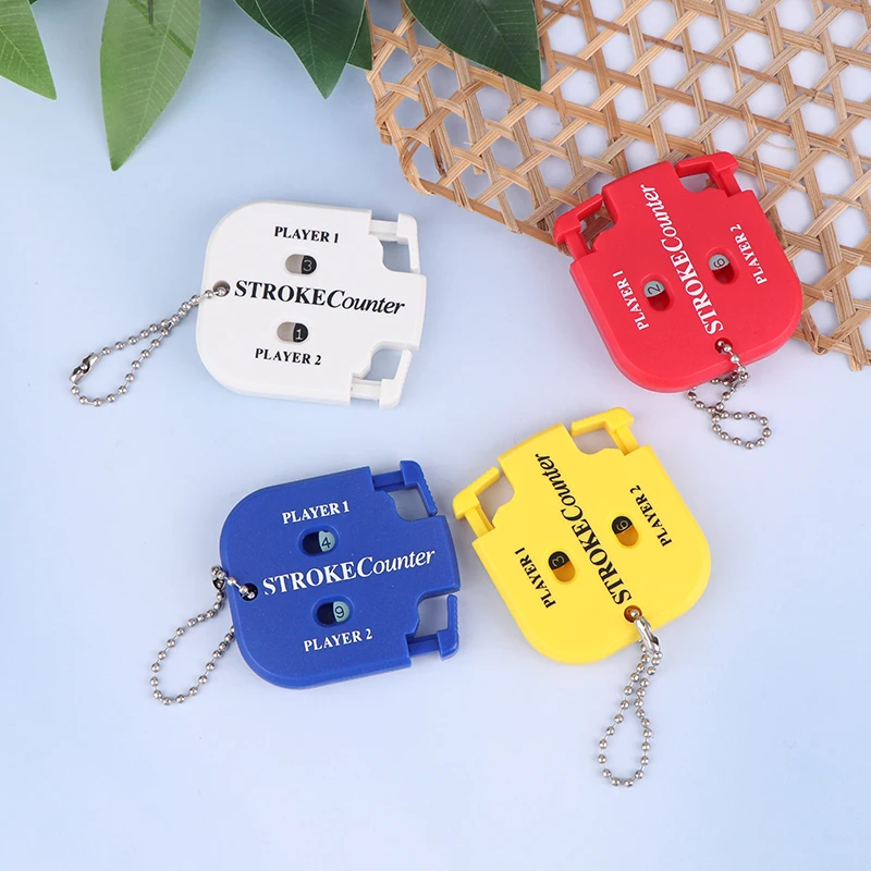 1Pc Mini Golf Score Shot Stroke Counter Two Digits Scoring Keeper Keychain For Golf Game Scorekeeper Gift For Golfers