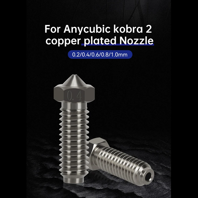 Wholesale 3D Printer Nozzle For Kobra2/Kobra2 Pro/ Max/Kobra2 Plus/Neo 1~10pcs Plated Copper