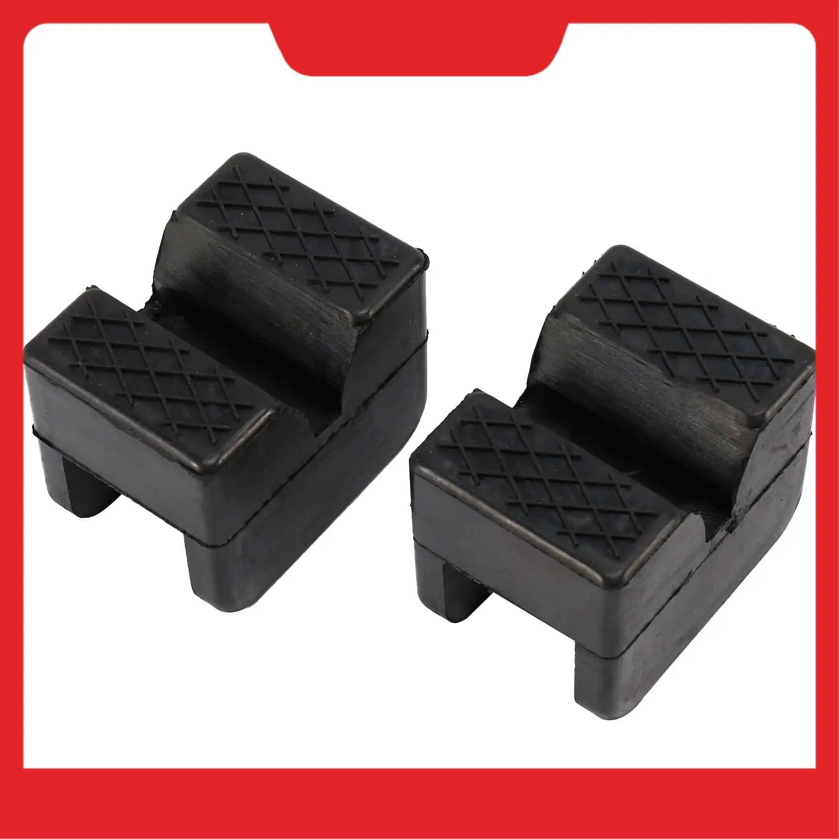 

2 шт. резиновая накладка для домкрата, адаптер для подставки, универсальная резиновая рама с прорезями, защита от защемления, автомобильные подъемные накладки-N38R