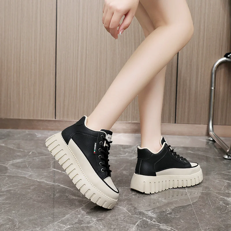 Ladies High Top Platform Sneakers Trainers Women Running Shoes for Women Height Increasing Casual Shoes