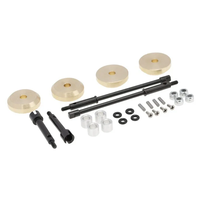 Suitable For Axial SCX24 90081 Widened Axle Brass Counterweight Upgraded Accessories