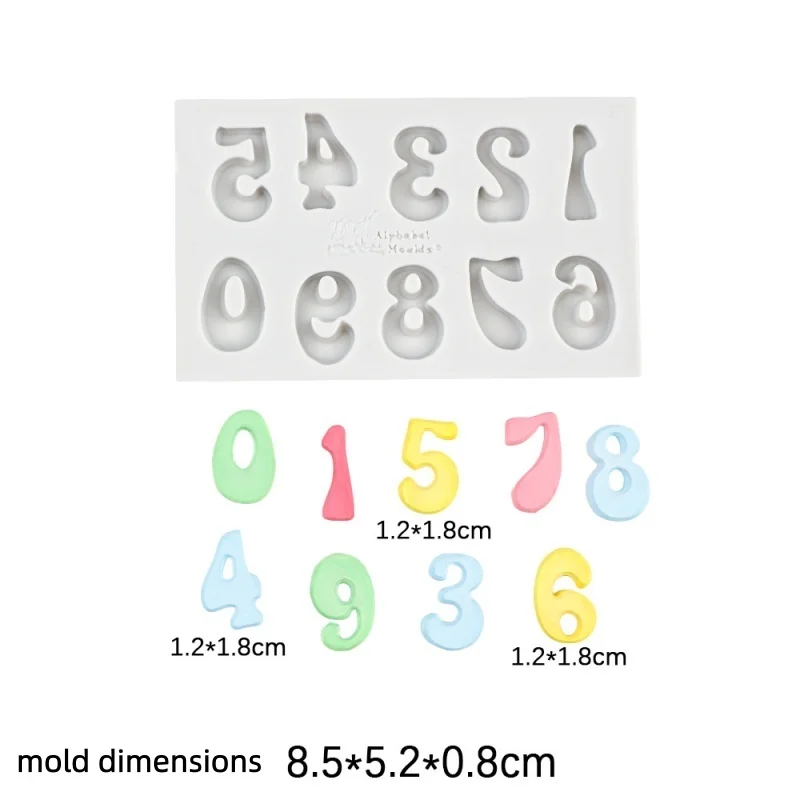 3D Flower letter Heart Silicone Mold DIY Chocolate Mould Large Small Size,Birthday Cake Decor Epoxy Resin Kitchen Baking Tool - view 4