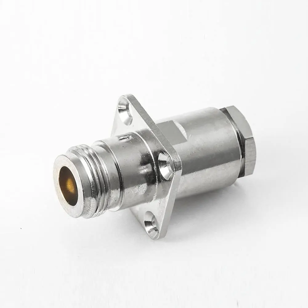 N Type Connector LMR 400 Female Straight 4 Hole Flange Clamp 7D-FB