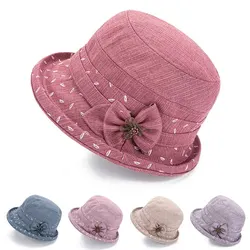 Spring And Autumn Casual Cloth Hat For The Elderly And Summer Pot Hat For The Elderly, Thin Sunshade Bucket Hat, Fashion Pot Hat