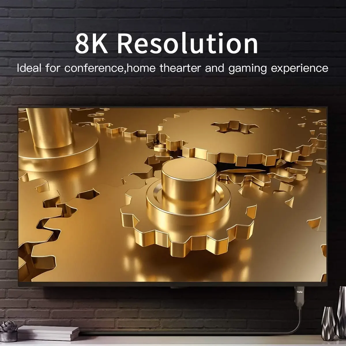 8K 60 هرتز DP 1.4 كابل الألياف الضوئية Displayport كابل الألياف البصرية HDR عالية السرعة 32.4 جيجابت في الثانية 4K @ 144 هرتز كابل مرن نحيف DP إلى DP