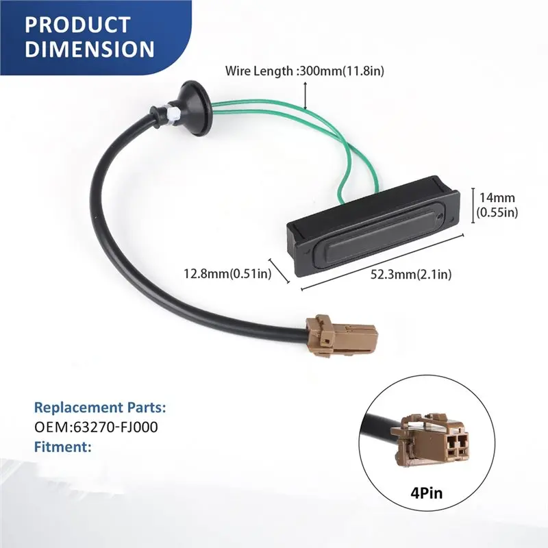 Leading-For Subaru Forester Legacy Outback 10-17 Crosstrek 16-17 Impreza 12-16 XV Crosstrek 13-15 Tailgate Switch 63270FJ000
