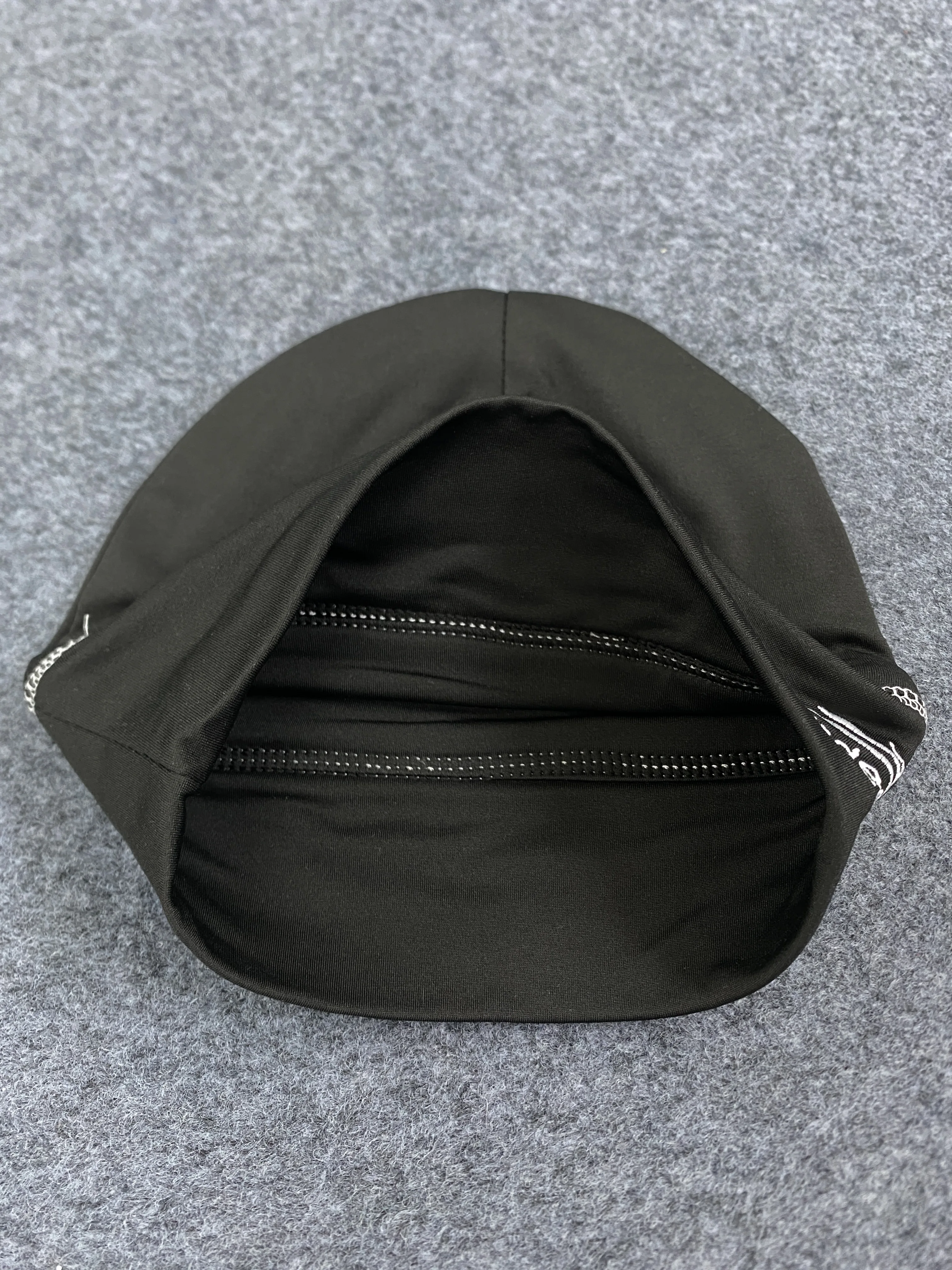 Retro Gothic Style Embroidered Beanie With Ornate Letter Designs For A Bold Fashion Statement