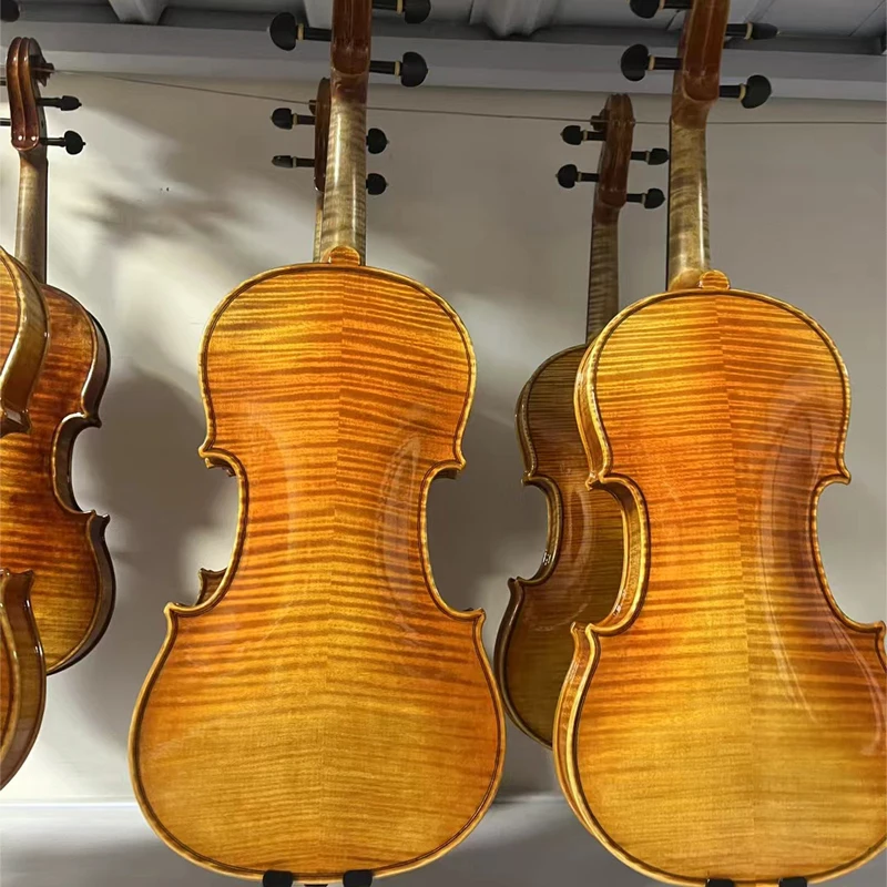 50 years European spruce wood violin  ！Strong voice！4/4 full-size Handmade Retro varnish Violin professional Musical Instruments