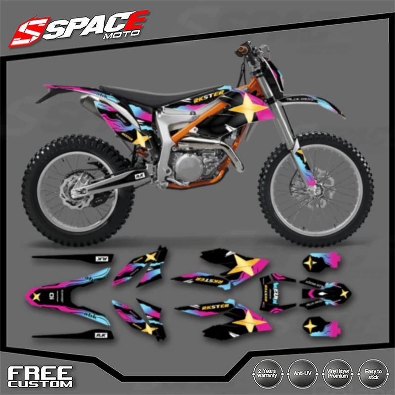 

SPACE индивидуальная мотоциклетная графическая фоновая наклейка для KTM REERIDE 2012 2013 2014 2015 2017 2018 2019 2020 2021 комплекты наклеек 09