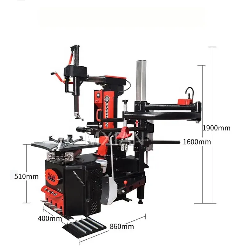 

Automatic Truck Tyre Changer Machine 220V Power Supply With Tire Lifting Kit & Lean Back Function For Easy Tire Removal