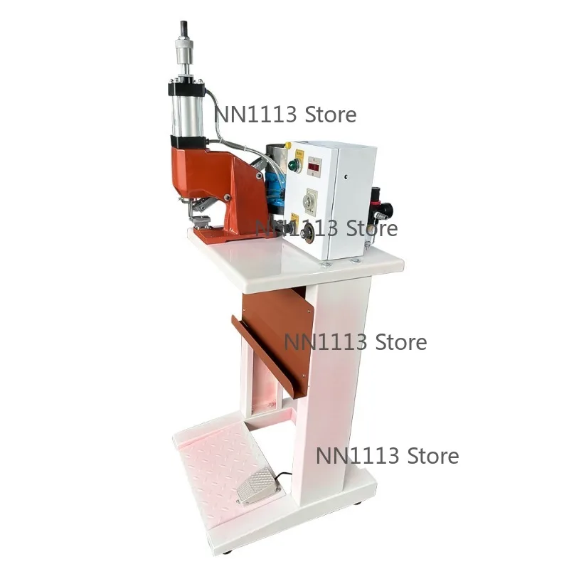 Semi-Automatic Vibrating Disc Belt Buckle Stapling Machine for Leather Belt Making