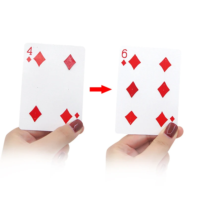 4 To 6 Moving Point Magic Tricks Party favors Close Up Card Magic Professional Magician Trick Magic Tool for Performance TMZ
