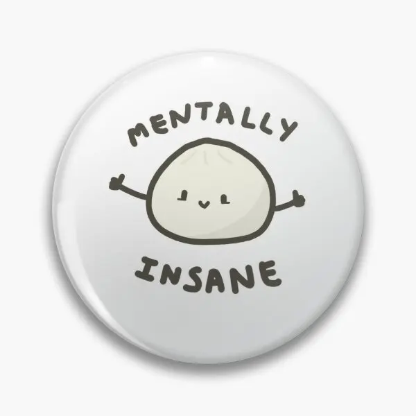 Bob The Mentally Insane Dumpling  Soft Button Pin Gift Brooch Funny Clothes Lapel Pin Lover Cartoon Hat Metal Decor Cute