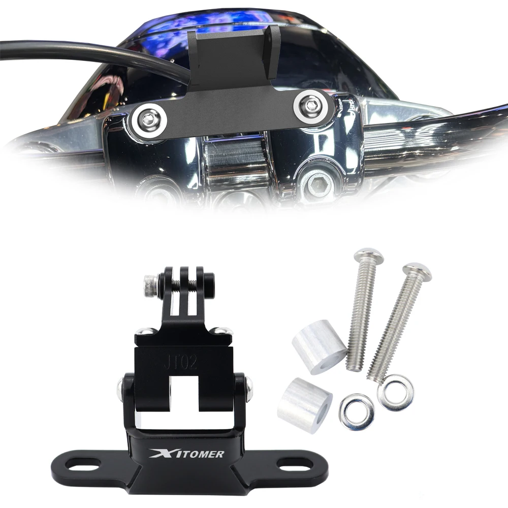 

Fit For Harley Davidson Fat Boy 114 2018-2024 Motorcycle Aluminum GPS Navigation Bracket Phone Adapter Holder Support Mount
