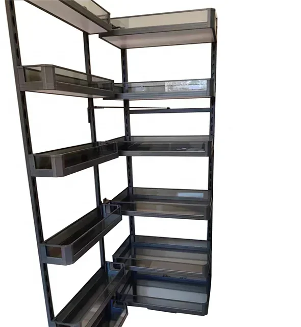 Kitchen Pull Out Basket Cabinet Rack Kitchen Storage Organization Glass Modern in Cabinets Cabinet Width 450 600mm 4 5 6 Layers