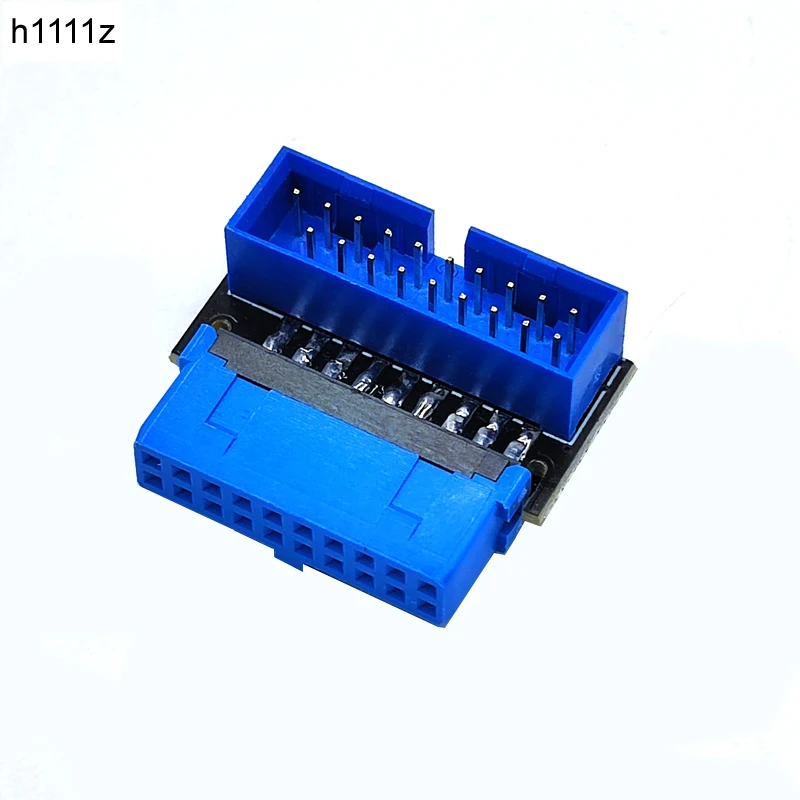 Placa base divisora USB de 19 pines a 19 pines, Conector de cabezal de 19 pines macho a hembra, adaptador elevador de enchufe USB3.2 GEN1 de 19 pines/20 pines