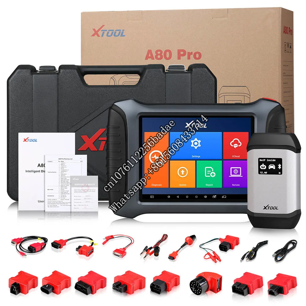Original XTOOL A80 Pro Diagnosis Tool Full System Key gramming ECU gramming Special Function Work with KC501 H6