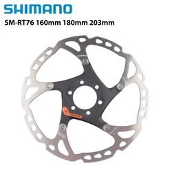 SHIMANO DEORE SM-RT76 Disc Brake Rotors 160mm 180mm 203mm MTB 6 Bolt Type Disc Brake Rotors Cycling Parts 1PCS