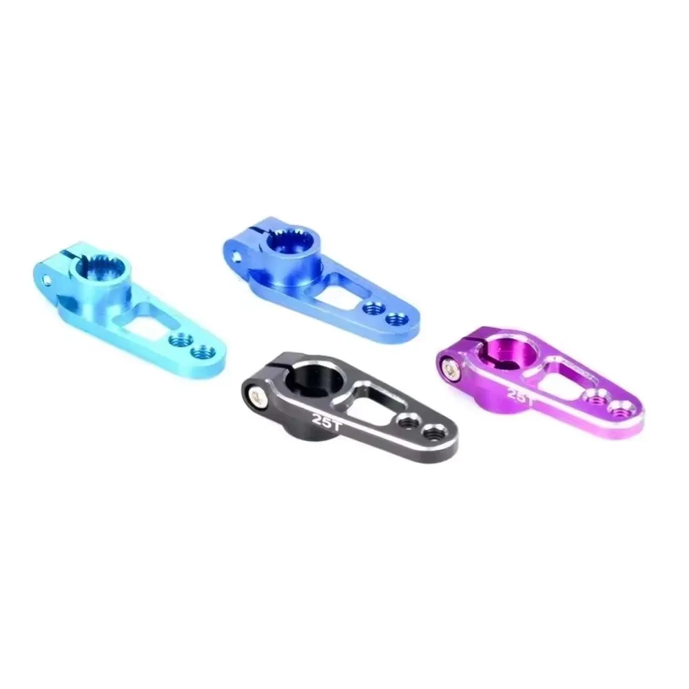 25T M3 Aluminum Alloy RC Servo Arm Metal Horn Single Steering Arm for RC Car Plane Robot Boat Futaba Savox Xcore HL HSP HD Power
