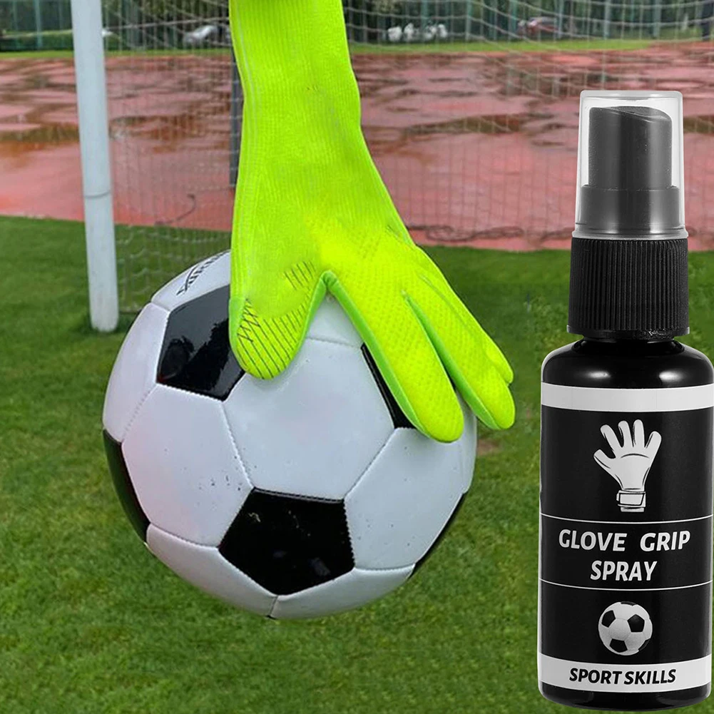 Goalkeeper Glove Grip Spray Goalkeeper Gloves Glue Anti Slip Sports Gloves Spray Enhance Sticky for Wet Conditions