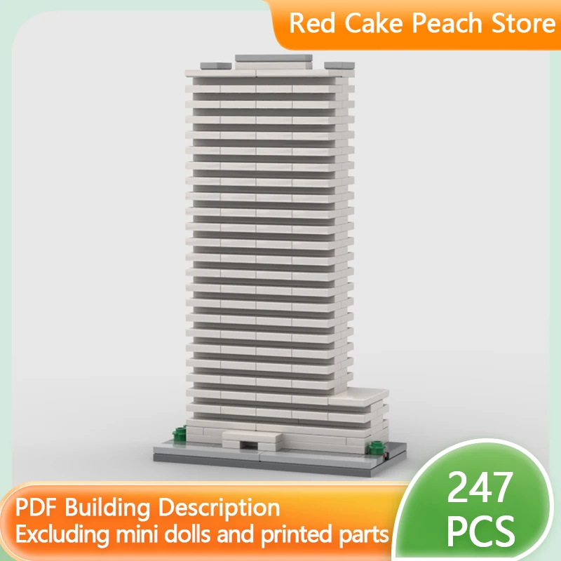 

City Street View Model MOC Building Bricks Modern Residential Tower Modular Technology Children Holiday Gifts Assemble Toys Suit