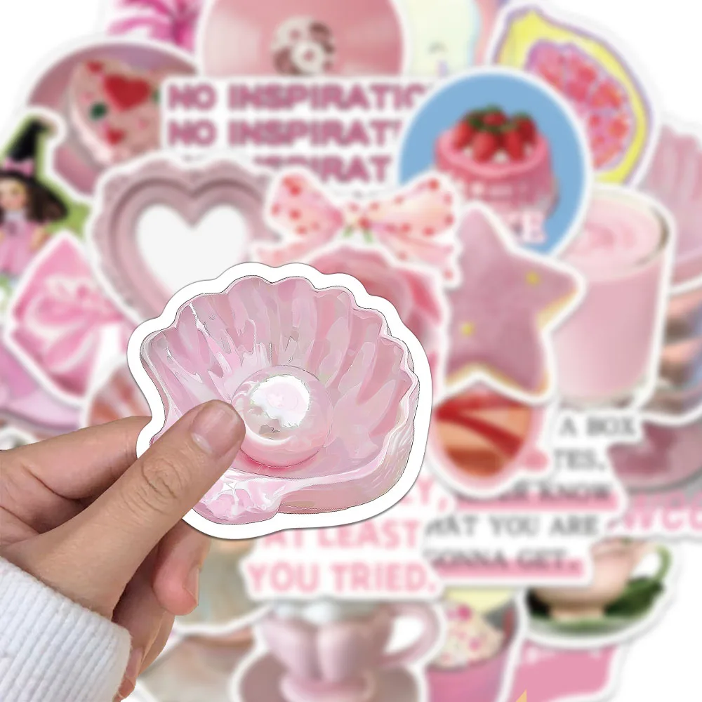 30PCS Creative Peach Girl Ins Style Stickers Phone Case Decoration DIY Phone Case Notebook Personalized Waterproof Stickers