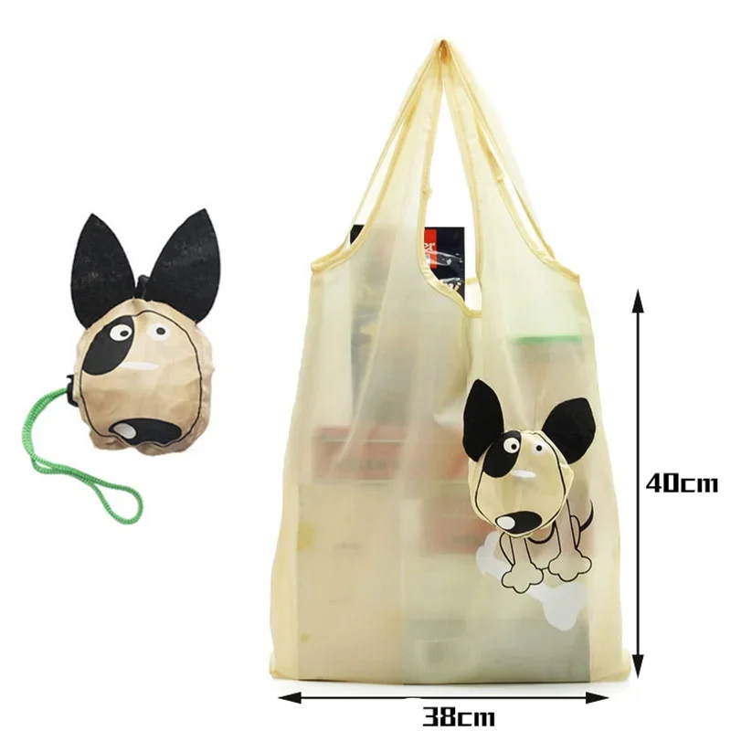 2013 home Creative cartoon  eco-friendly shopping storage bag  organizer  Foldable portable polyester supermarket tote  reusable