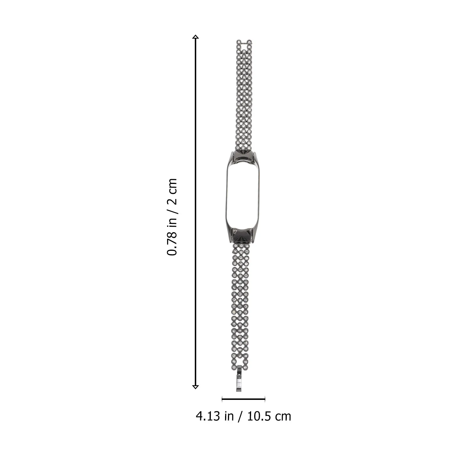 

Stainless Steel Watch B Shiny Modern Replacement Strap Accessories Chic Bracelet Stylish Sturdy Wristb