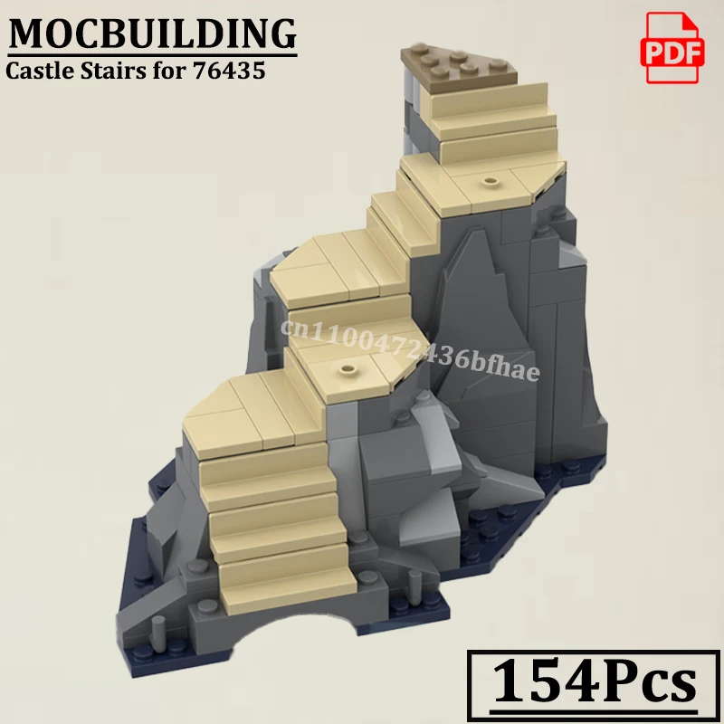 

Castle Stairs for MOC-76435 Add-on Model MOCBUILDING Medieval Buildings Construction Toys Gift