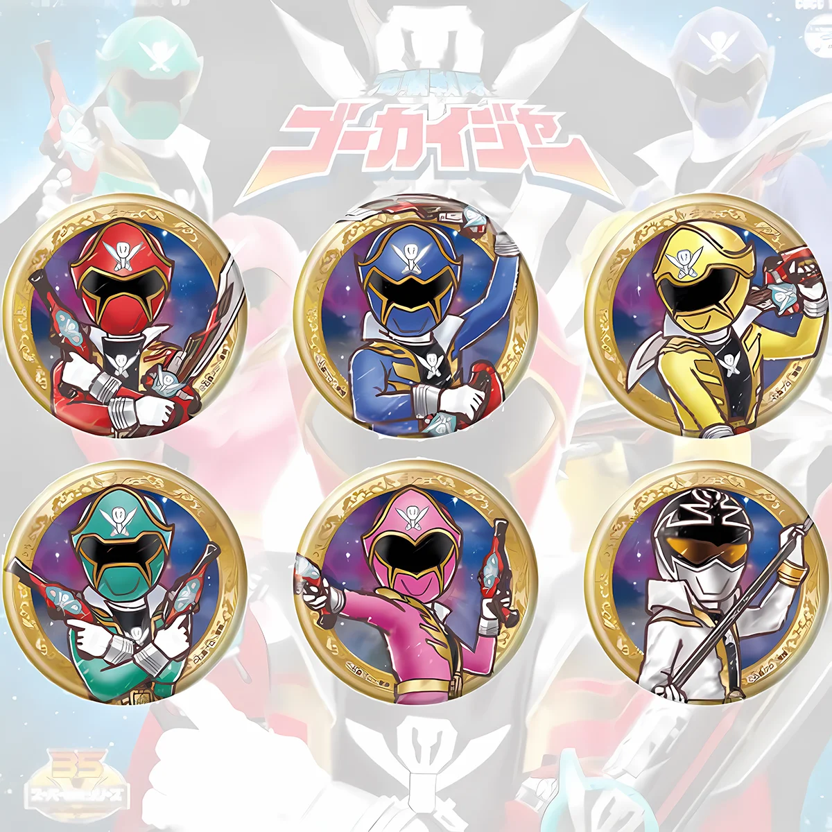 Anime Kaizoku Sentai Gokaiger 6cm Badge, Unique Creative Style, Mother's Day Decor for Backpack Clothing keychain