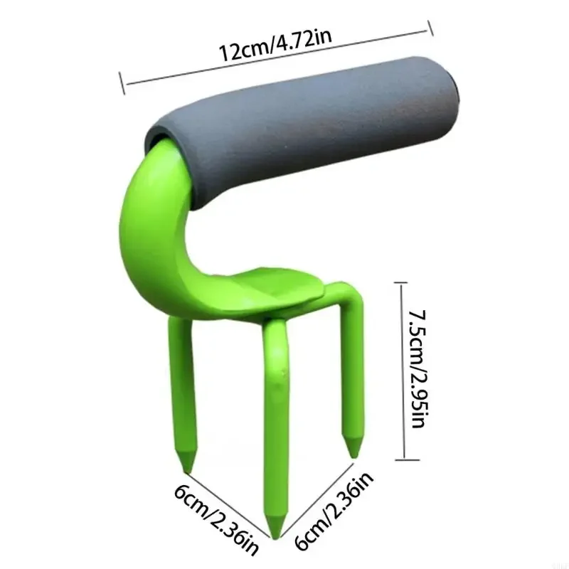 Ergonomic Grip Manual Garden Cultivator Tool Triangular Design For Efficient Soil Loosening And Outdoor Yard Maintenance