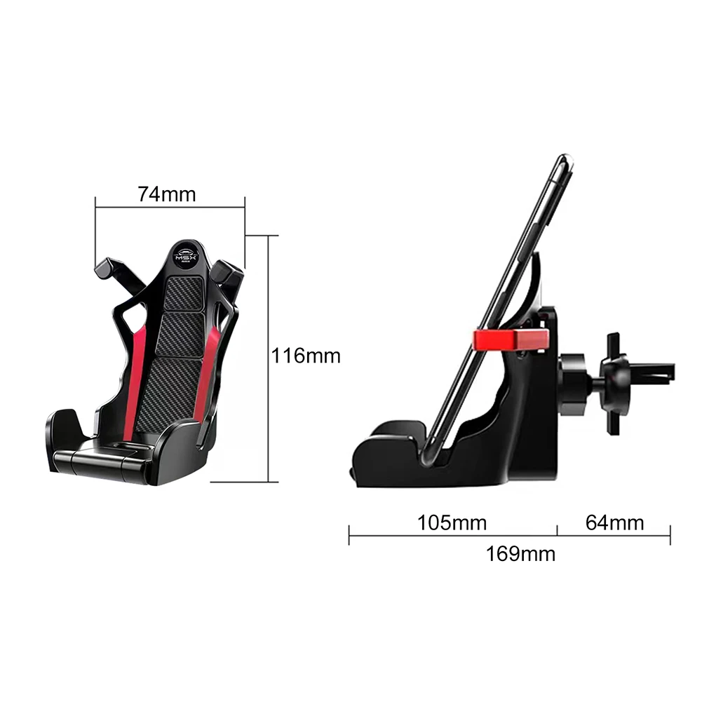 Auto-Clamping Racing Seats Car Phone Holder Durable Car Navigation Rack For Trucks SUV