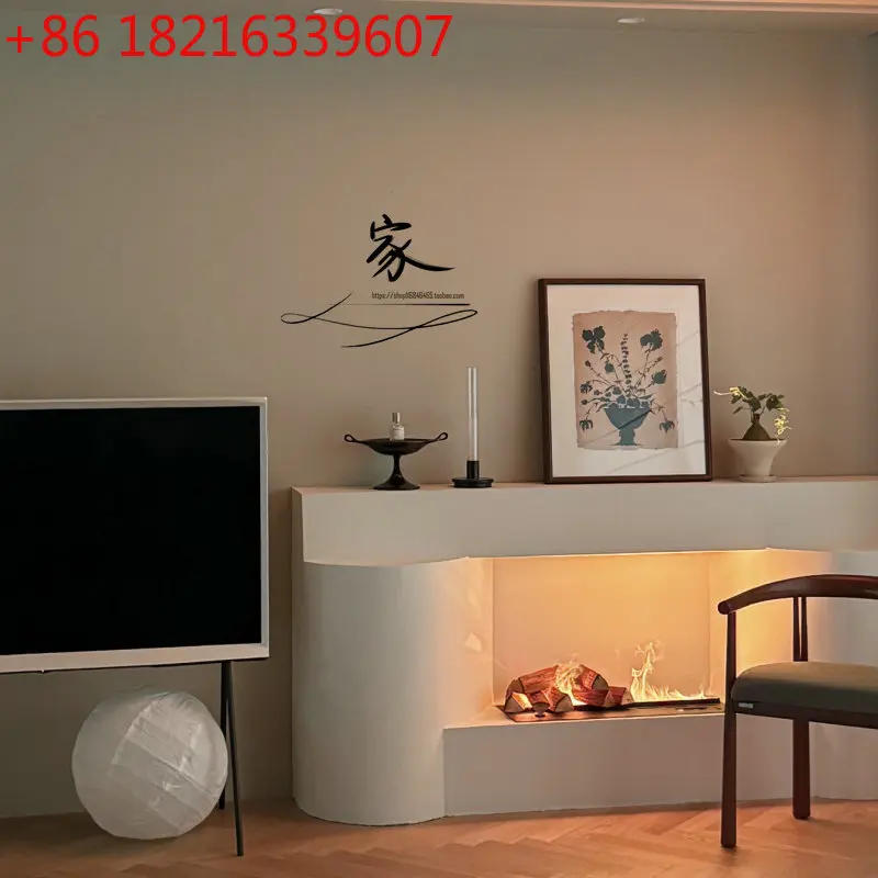 

Французский ретро массив дерева для гостиной, дома, антикварный камин, шкаф из массива дерева, распылительная печь, простой каркас