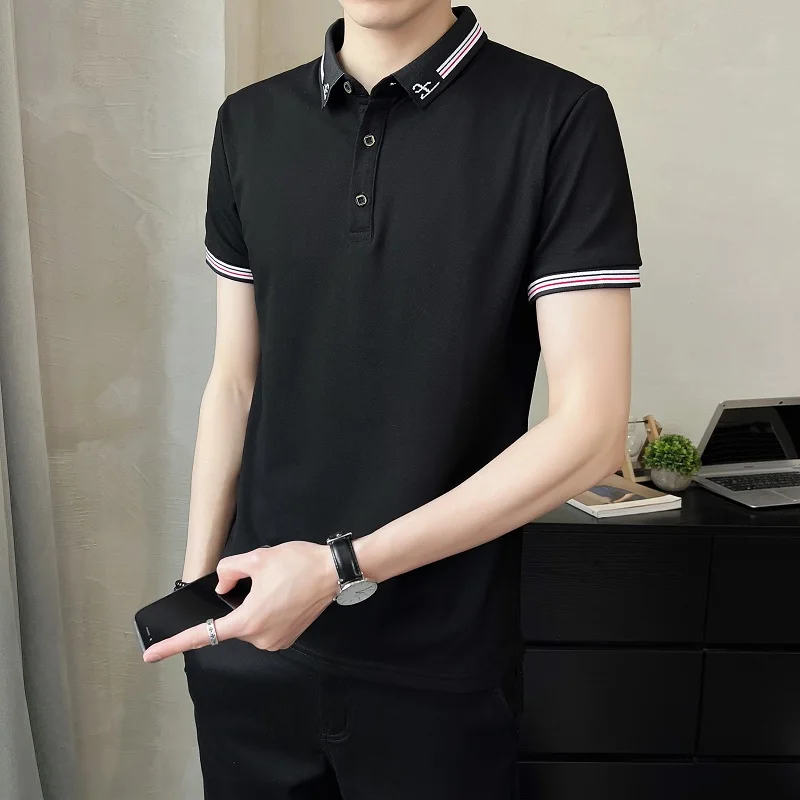 

Summer POLO shirt men's printed short-sleeved T-shirt