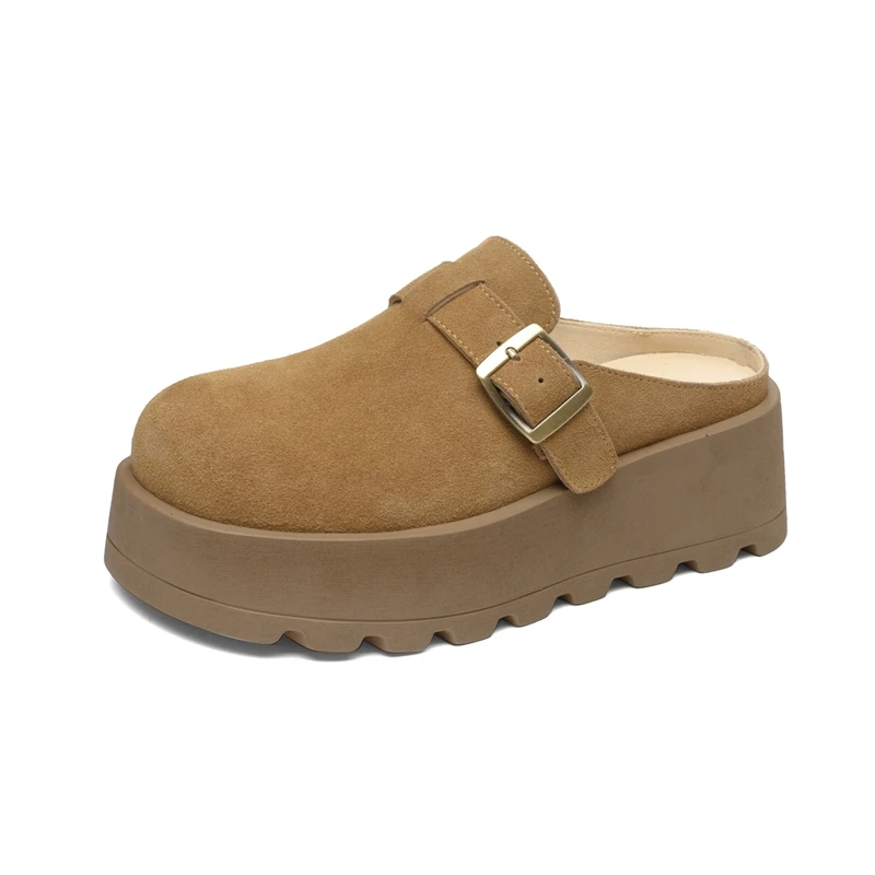 AIYUQI-Pantoufles pour Femme, Mules à Semelles Optiques avec Bout Fermé, Demi-Pantoufles Confortables de Grande Taille 600, Nouvelle Collection 2025