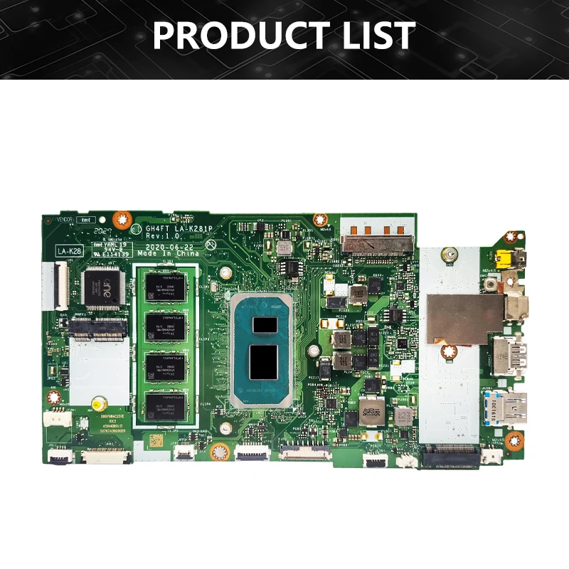 Placa-mãe do portátil para Acer, GH4FT, LA-K281P, placa-mãe para Acer Swift 3, SF314-59, N19C4, NBA0P11001, i3, i5, i7, 11o processador central, 8GB, 16GB RAM