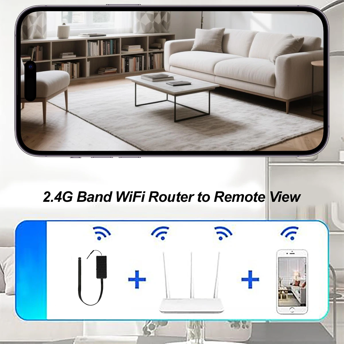 DIY Mini WiFi6 Camera 4K Ultra HD Wireless Camcorders Portable Video Recording Remote Viewing Cameras with Cloud Storage
