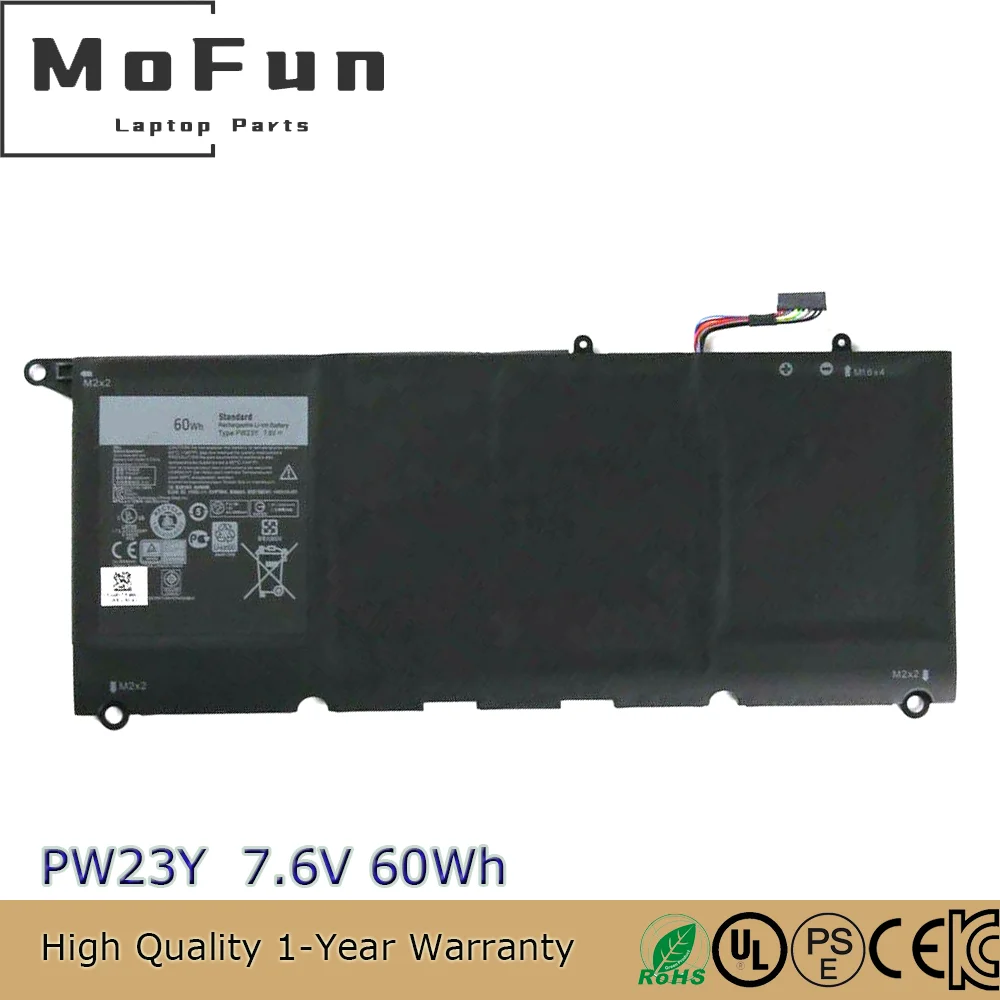 

Batteries PW23Y TP1GT RNP72 for Dell XPS 13 9360 XPS 13-9360-D1605G D1505G 13-D3701G 2ICP4/53/86 451-BBXF