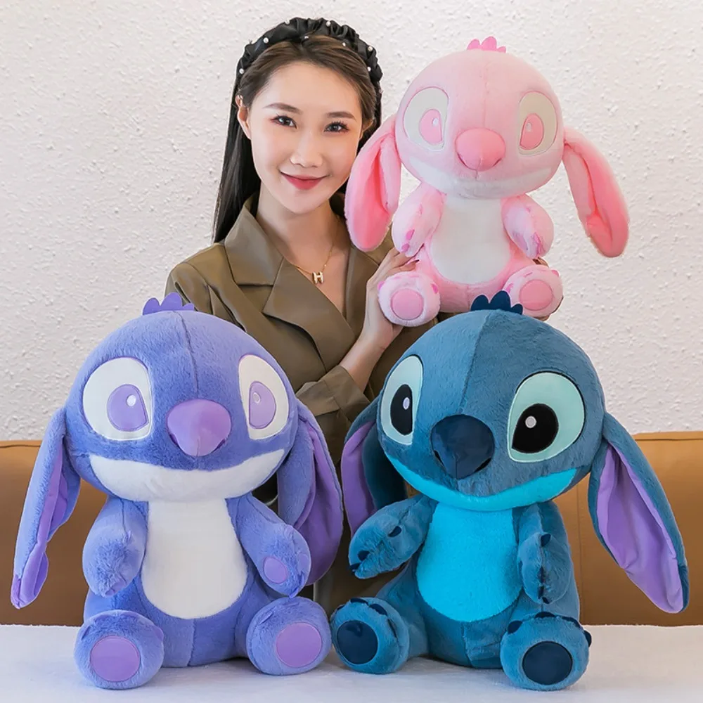 Disney Stitch Doll Plush Toy Cute Children's Gift Interstellar Baby Three Color Stuffed Doll Decoration