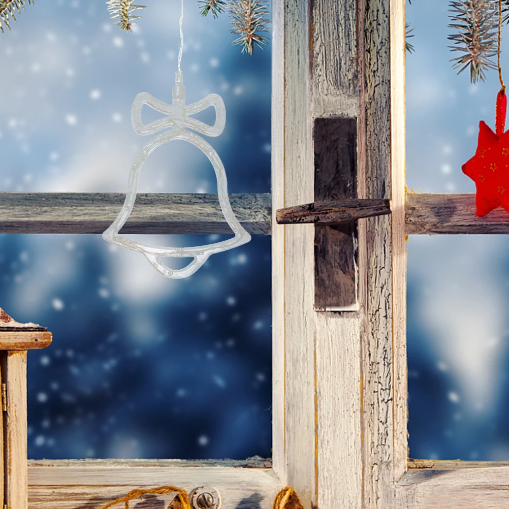 10 مصابيح نافذة معلقة LED مع كوب شفط تعمل في الأماكن المغلقة لتزيين حفلات عيد الميلاد وإضاءة سلسلة خرافية ساطعة