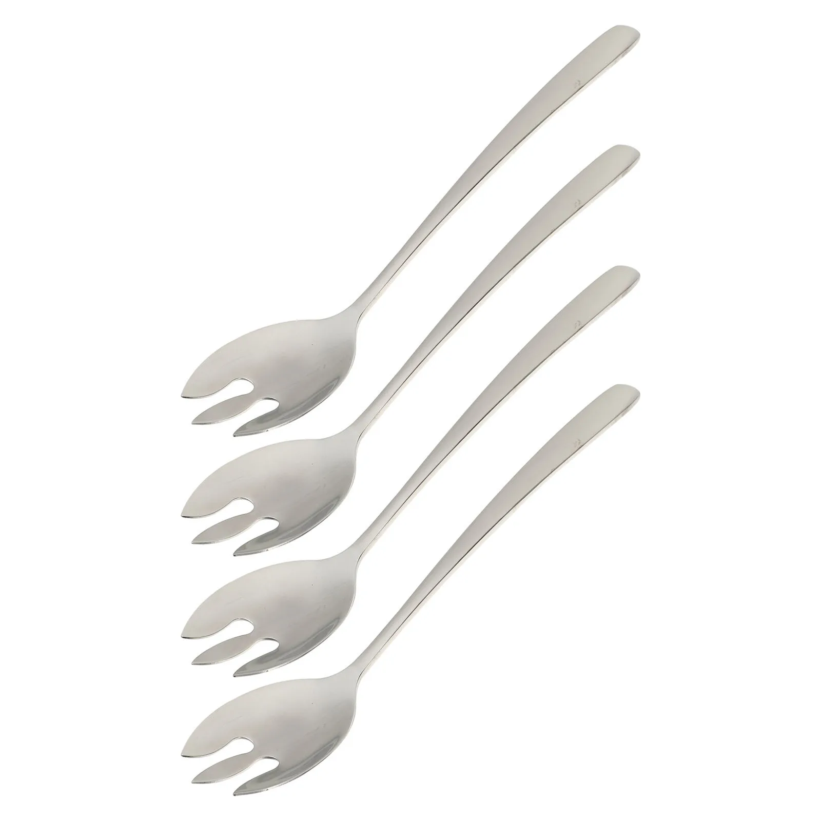 

4Pcs 304 Stainless Steel Fruit Forks Heavy Duty Wear Resistant Salad Dessert Forks Easy Clean Long Handle for Party Bbq Western