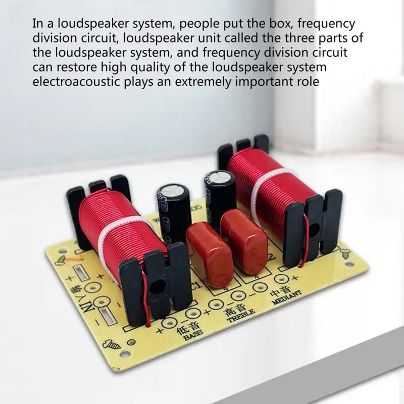 3 Way Speaker Frequency Divider 150W Hi-Fi Crossover Filter Module Board For DIY Speaker Modification For Cross Filter Treble