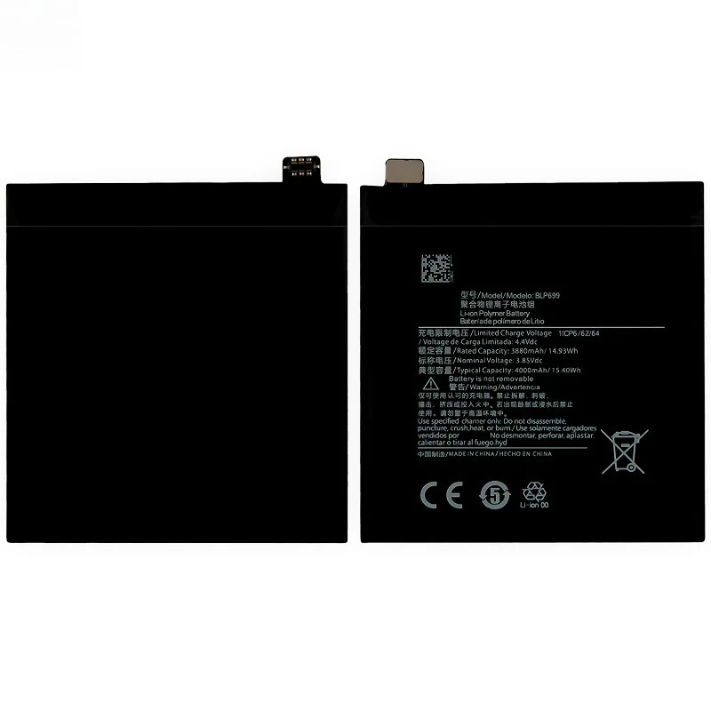 High Quality BLP699 Mobile Phone Battery 3.85V 4000mAh For OPPO OnePlus 7 Pro/7 Plus Brand New Replacement Battery