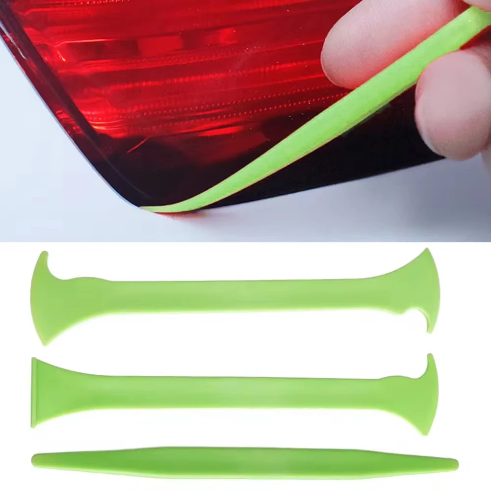 NEW 3Pcs Vinyl Car Wrap Tool Micro Stick Squeegee Window Tinting Kit Corner Scraper Curves Slot Tucking Tools Gap Film Cutter